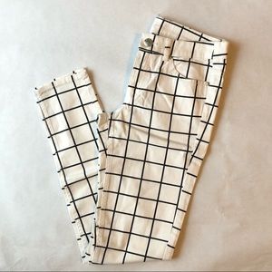 H&M Black&White strip Pants